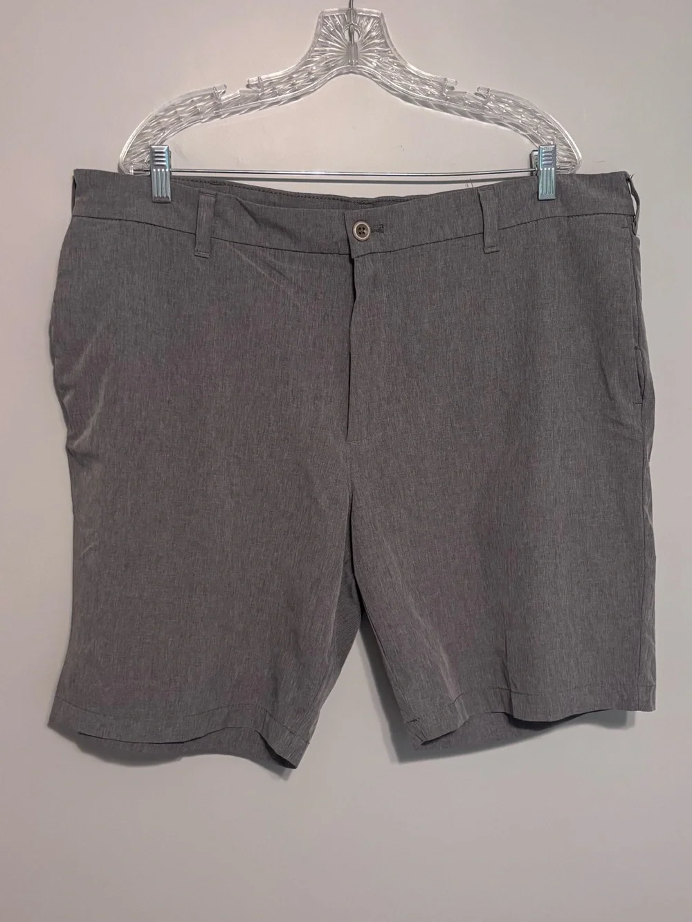 Bundle of Two Pairs of Izod Men's Gray Flat-Front Dress Shorts